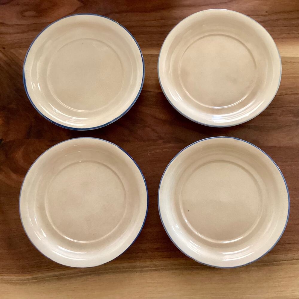 Vintage Hand Painted Cisco Torrance Soup Bowl Plates